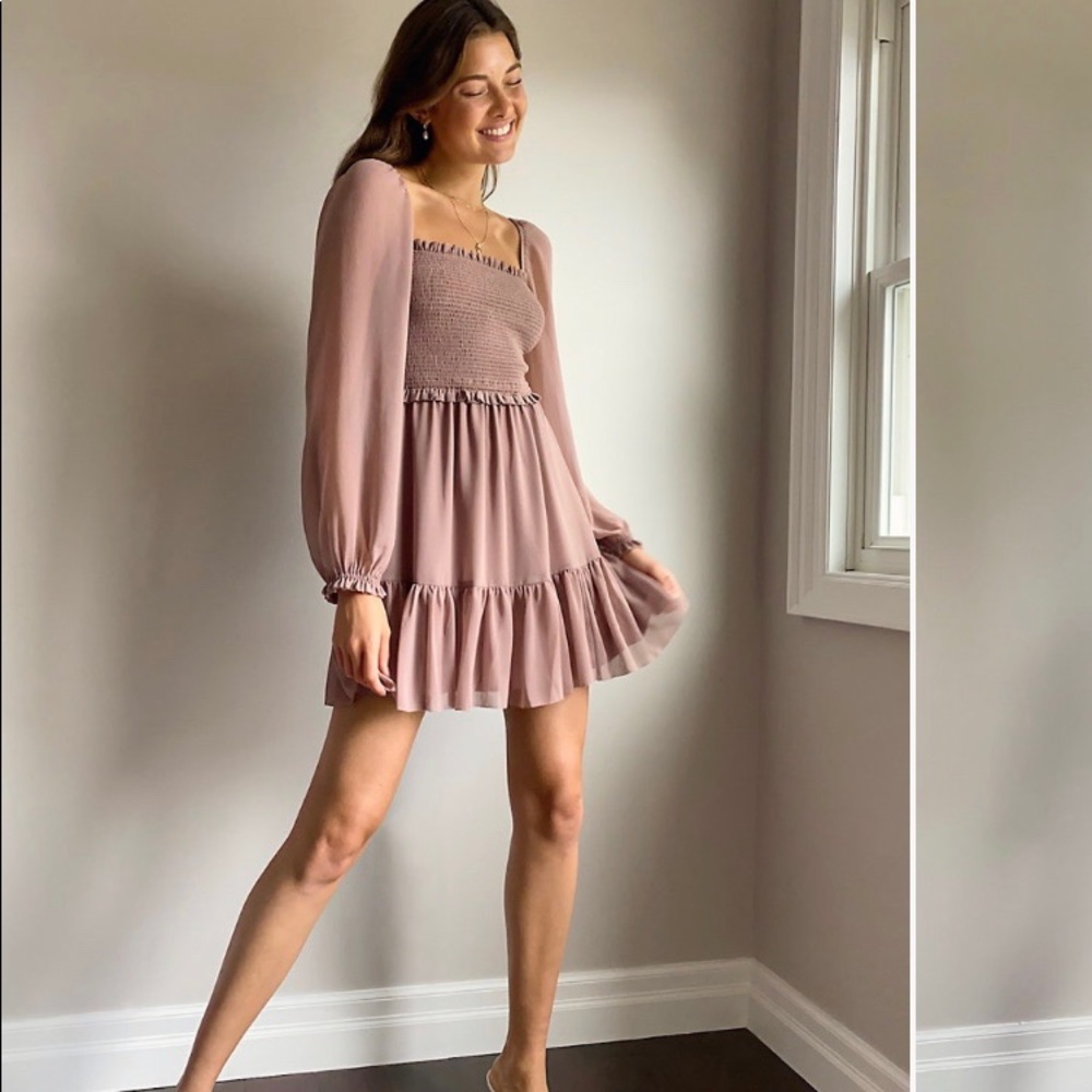 NWT Aritizia “Tempest” dress in dusty mauve
